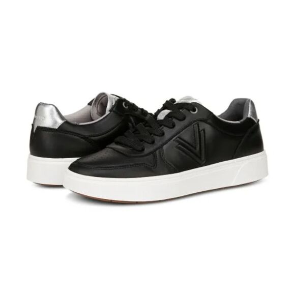 Vionic Black / Silver Court Sneaker Like New Condition - Sz 7 - Picture 1 of 6